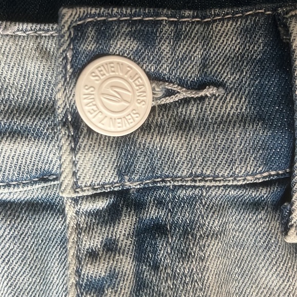 2/$25 - Seven7 Denim Mini Skirt - Size 26 - Unworn - Picture 2 of 9
